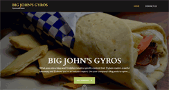 Desktop Screenshot of bigjohnsgyros.com