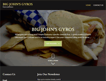 Tablet Screenshot of bigjohnsgyros.com